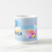 Blue Beach House Tasse (Mittel)