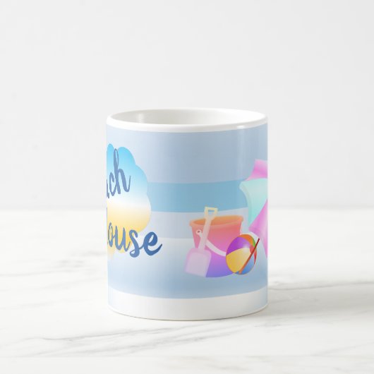 Blue Beach House Tasse (Mittel)