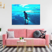 Blue Beach Leinwanddruck (Insitu (Wohnzimmer))
