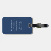 Blue Beach Luggage Tags Gepäckanhänger (Rückseite horizontal)