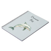 Blue Beach Ocean Dolphin Notizblock (Linke Seite)