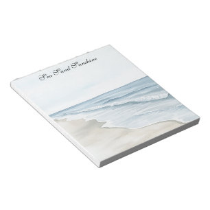 Blue Beach Ocean Notizblock