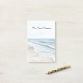 Blue Beach Ocean Post-it Klebezettel (Auf Schreibtisch)