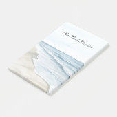 Blue Beach Ocean Post-it Klebezettel (angewinkelt)