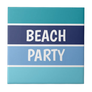 Blue Beach Party Fliese
