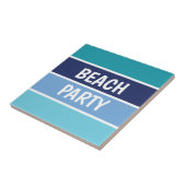 Blue Beach Party Fliese (Seite)