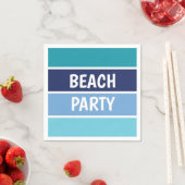 Blue Beach Party Serviette (Beispiel)