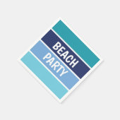 Blue Beach Party Serviette (Ecke)