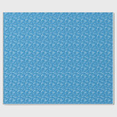 Blue Beach Pattern Geschenkpapier (Flach)
