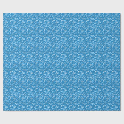 Blue Beach Pattern Geschenkpapier (Flach)