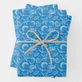 Blue Beach Pattern Geschenkpapier Set (Beispiel)