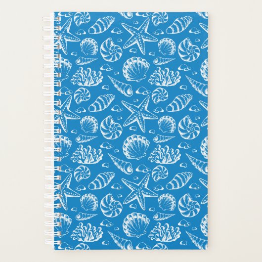 Blue Beach Pattern Planer (Vorderseite)