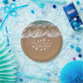 Blue Beach Sea Wellen und Ocean Treasures Wedding Pappteller (Party)