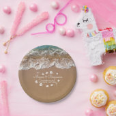 Blue Beach Sea Wellen und Ocean Treasures Wedding Pappteller (Party)