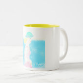 Blue Beach Service Tisch Tasse von ORDesign. (VorderseiteRechts)