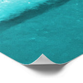 Blue Beach Sign Our Guest Book Table Poster (Ecke)