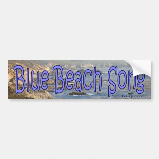 Blue Beach Song™ - Autoaufkleber (Vorne)