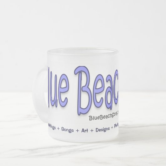 Blue Beach Song™ Tasse (Vorderseite Links)