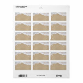 Blue Beach Waves Address Labels Adressaufkleber (Vorne)