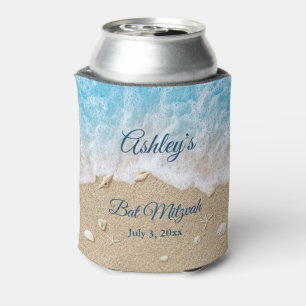 Blue Beach Waves Bat Mitzvah Cooler Dosenkühler