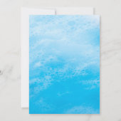 Blue Beach Waves Bat Mitzvah Save the Date Einladung (Rückseite)