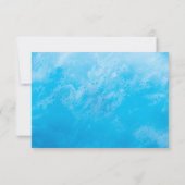Blue Beach Waves Bat Mitzvah UAWG RSVP Karte (Rückseite)