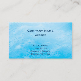 Blue Beach Waves Business Card Visitenkarte