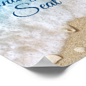 Blue Beach Waves Finden Sie Ihr Sitzplakat Poster (Ecke)