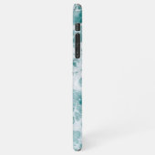 Blue Beach Waves Handy Case iPhone Hülle (Linke Seite)