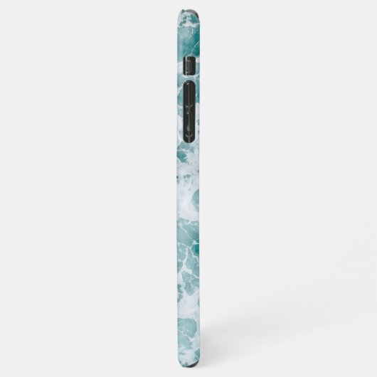 Blue Beach Waves Handy Case iPhone Hülle (Linke Seite)