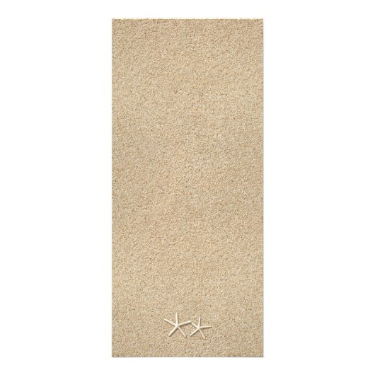 Blue Beach Waves Wedding Menu 2 Werbekarte (Hinten)