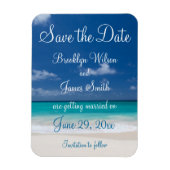 Blue Beach Wedding rettet das Date Magnet (Vertikal)