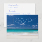 Blue Beach Wedding UAWG Postkarten (Vorne/Hinten)