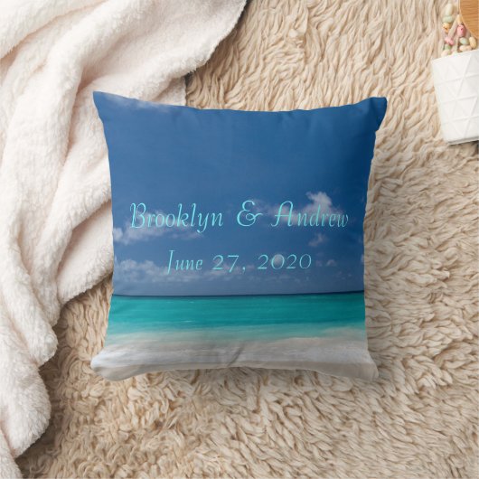 Blue Beach Wedlows Kissen (Decke)