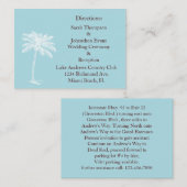 Blue Beach Wegfahrkarten Begleitkarte (Vorne/Hinten)