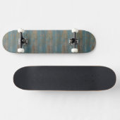 Blue Beach Wood Texture Skateboard (Horizontal)