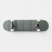 Blue Beach Wood Texture Skateboard (Horizontal)
