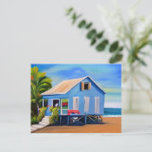 Blue Beach Zuhause und Ocean | BEHALTEND TOUCH Postkarte (Stehend Vorderseite)