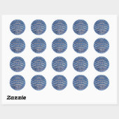 Blue Beaded Ornament Sticker (Blatt)