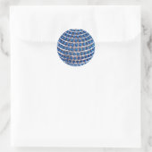 Blue Beaded Ornament Sticker (Tasche)