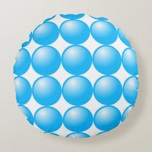 BLUE BEADS RUNDES KISSEN