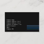 Blue Beams der Producer Business Card Visitenkarte (Rückseite)