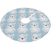 Blue Bear Baby Boy Weihnachtsdekor Polyester Weihnachtsbaumdecke (Schrägansicht)