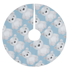 Blue Bear Baby Boy Weihnachtsdekor Polyester Weihnachtsbaumdecke