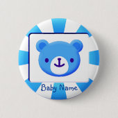 Blue Bear Baby Button (Vorderseite)