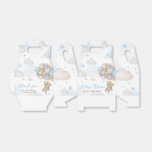 Blue Bear Balloons Baby Dusche Geschenkschachtel (Ungefaltet)