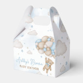 Blue Bear Balloons Baby Dusche Geschenkschachtel (Vorderseite)