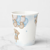Blue Bear Balloons Baby Dusche Pappbecher (Links)