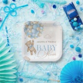 Blue Bear Balloons Baby Dusche Pappteller (Party)
