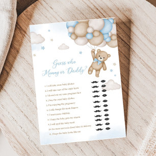 Blue Bear Balloons Baby Showrate Raten Sie wer Gam